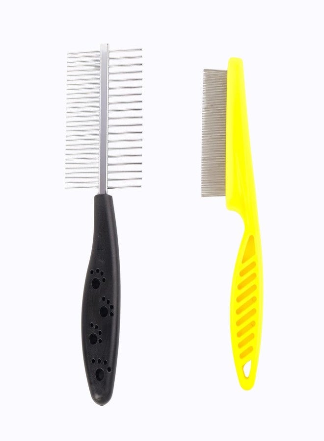 REGIIS 2-Piece Pet Grooming & Flea Removal Comb Set, Pack of 2 - Image 1